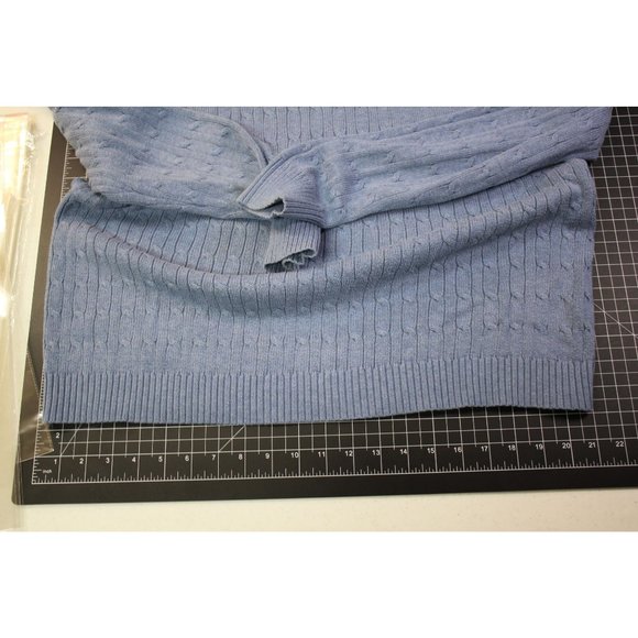 Banana Republic Cable knit sweater (Large) Light Blue - Picture 5 of 12